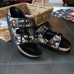 Brocade Birkenstock Arizona Papillio Sandals Tapestry 38 floral